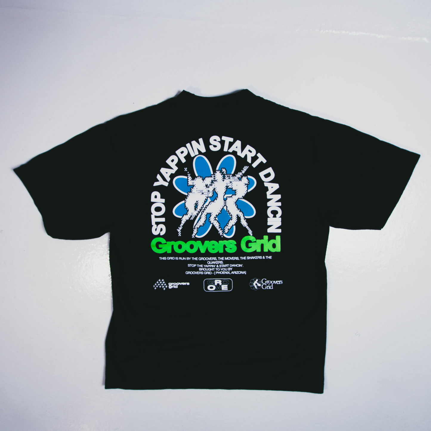 groovers grid dancin' tee