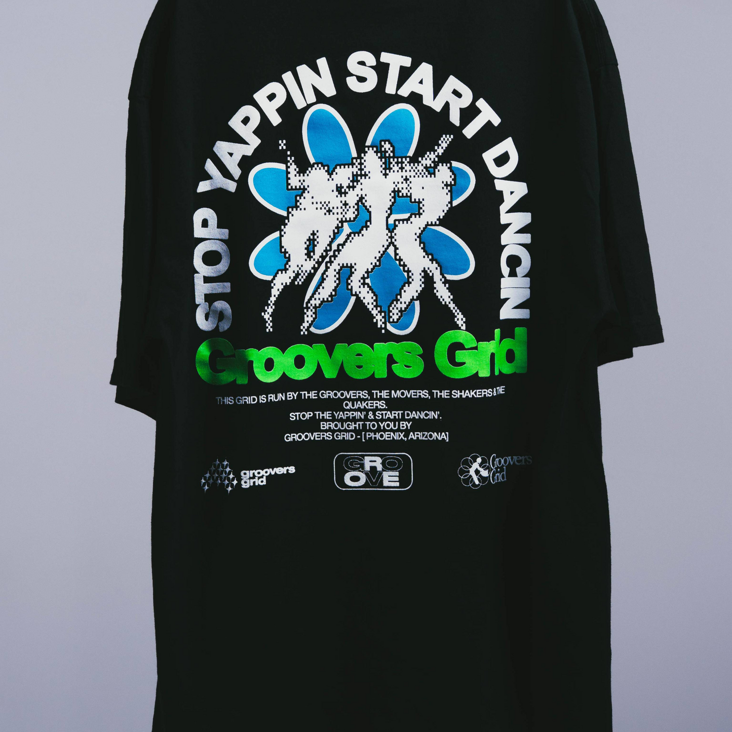 groovers grid dancin' tee