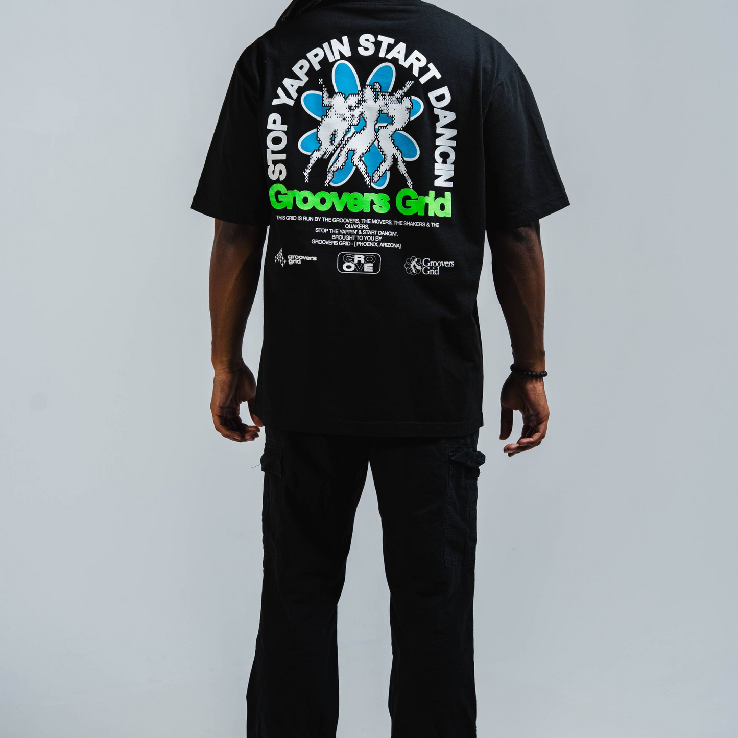 groovers grid dancin' tee